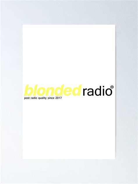 Frank Ocean Merch Blonded Classic Logo Poster For Sale By Afafshopy