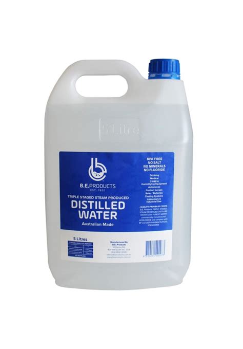 Water Clinic Ultra Pure Di Ionised Distilled Water For Off