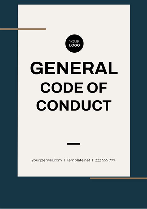Free General Code Of Conduct Template To Edit Online