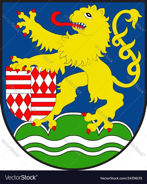 Coat of arms in thuringia germany Royalty Free Vector Image