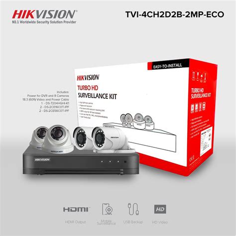 Hikvision Tvi Ch D B Mp Eco Mp Ch Digital Video Recorder Kit Hdtvi