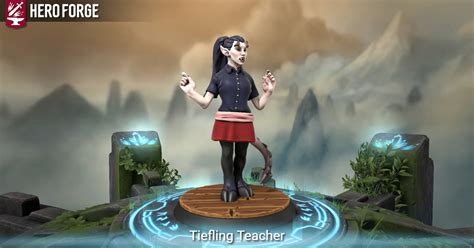 Tiefling Teacher - made with Hero Forge