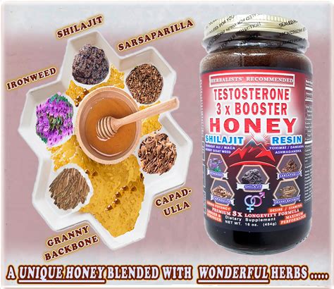 Libido Testosterone Booster Herbal Honey Blend Raw Etsy