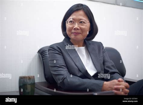 The First Female Taiwanese Presidential Candidate Tsai Ing Wen Gives An