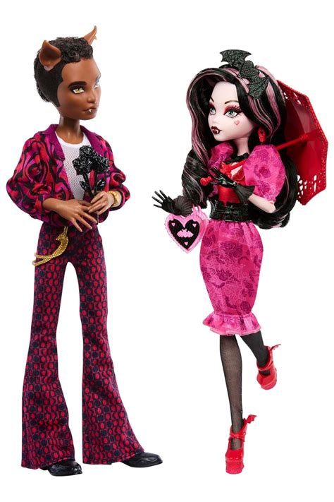 Valentines Day Draculaura And Clawd Wolf Collector Monster High Dolls