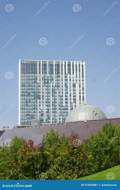 Modern Architecture at Eur District in Rome Stock Image - Image of ...