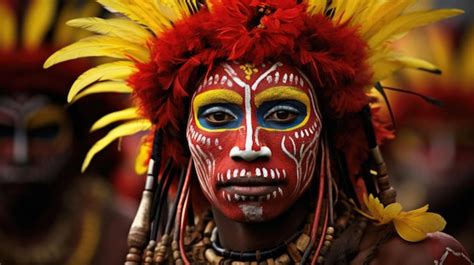 Premium Ai Image Huli Papua New Guinea The Huli Are One Of The Most Famous Tribes On Papua New