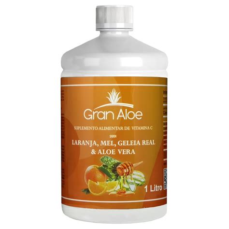 Suco De Babosa Aloe Vera Laranja Mel E Geleia Real L Da Marca