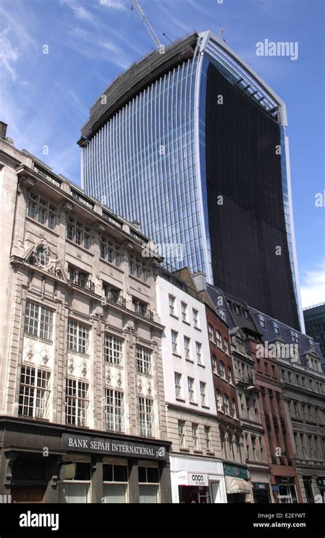 The 20 Fenchurch Street Walkie Talkie Building with temporary Stock