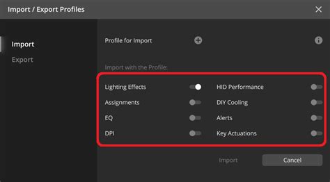 How to: Import and export iCUE profiles – Corsair