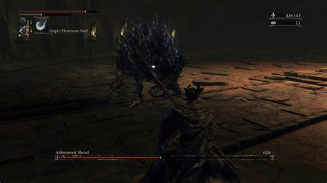 Bloodborne Abhorrent Beast Boss Youtube