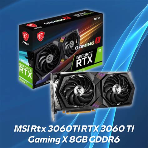 MSI Rtx 3060TI RTX 3060 TI Gaming X 8GB GDDR6 | Quadra Computer