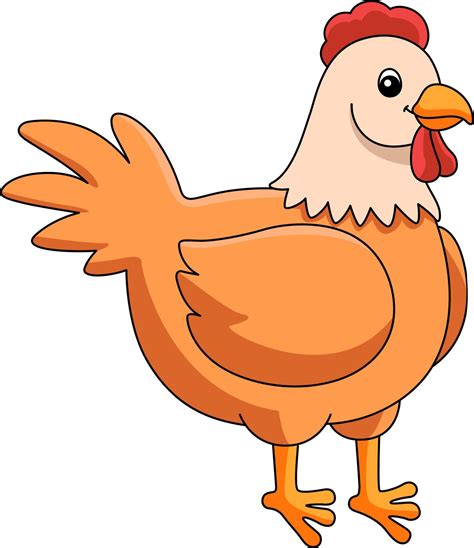 Chicken Cartoon Colored Clipart Illustration 6325865 Vector Art at Vecteezy