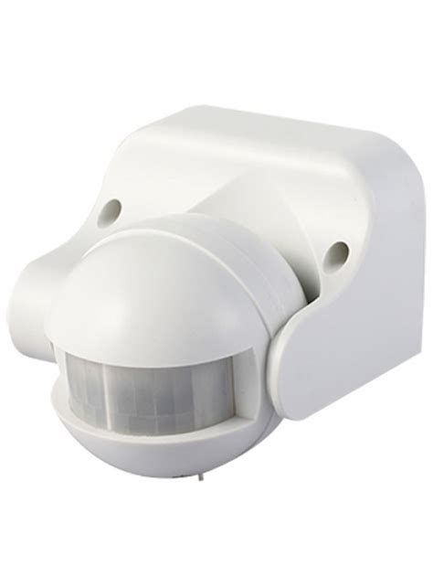 White Tiltable Wall Mounted PIR Sensor