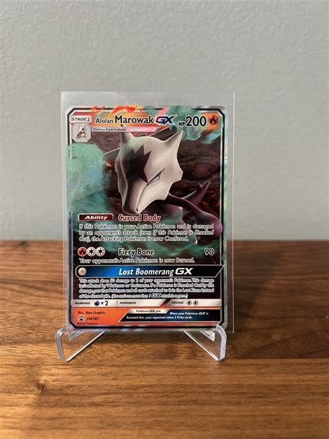 Pok Mon Tcg Alolan Marowak Gx Sm Black Star Promo Sm Holo Promo