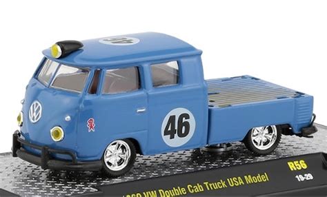 Modellautos Volkswagen T1 1 64 M2 Machines DoKa Pritsche Blau 1960 No