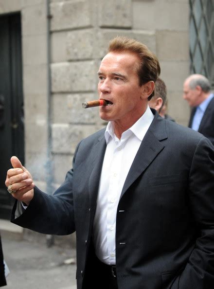 Famous Cigar Smokers Arnold Schwarzenegger Arnie Smoking