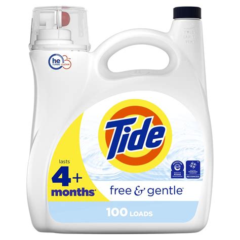 Tide Free Gentle He Liquid Unscented Loads Oz