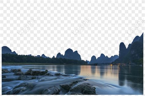 Guilin Lijiang Xingping Night PNG Image And Clipart Image For Free ...