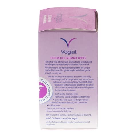 Buy Vagisil Itch Relief Feminine Wipes Chemist Direct