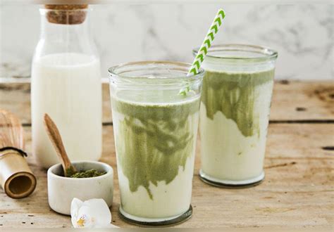 Thé matcha au lait de brebis