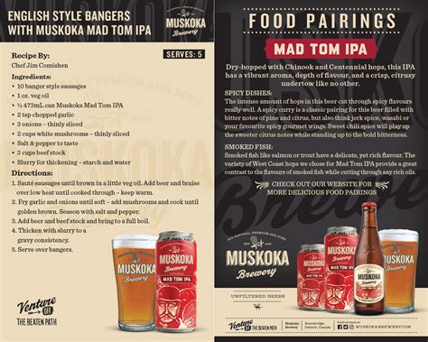 Food Pairing With Muskoka Brews