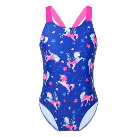 Freebily Enfant Fille Licorne Une Pi Ce Maillots De Bain Sans Manches