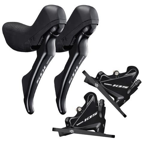 Shimano 105 R7020 Hydraulic Disc STI Levers R7070 Flat Mount Disc