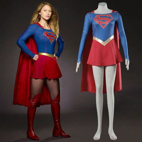 Supergirl Costume Superwoman Costume Supergirl Kara Danvers Cosplay wi ...