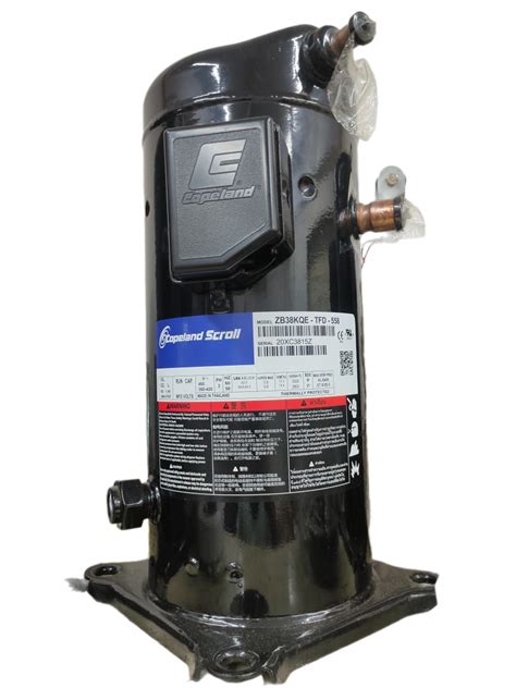 Copeland Scroll Compressor Capacity Ton Model Zb Kqe Tfd Gas