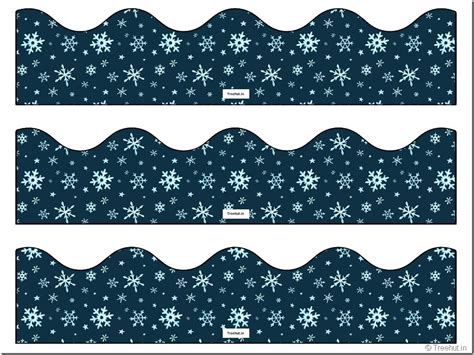 Free 51 Winter Bulletin Board Borders Christmas Classroom Decorations