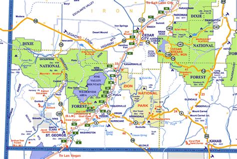 Elevation Map Of St George Utah United States Map