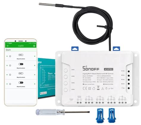 Sonoff 4CH PRO 4 kanały Czujnik Temperatury SUPLA M0802010004 Cena