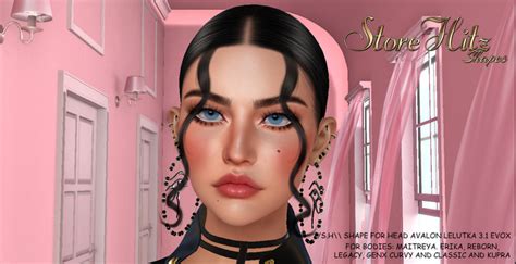 Second Life Marketplace S H Shape For Head Avalon Lelutka 3 1 Evox