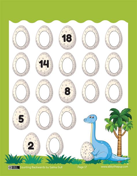 Counting Backwards From 20 Worksheets