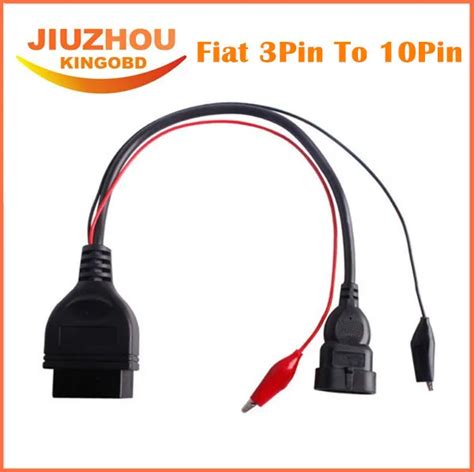 Obd2 Connector Cable For Fiat 3pin To 16pin Auto Obd2 Adapter For Fiat 3 Pin Alfa Lancia For