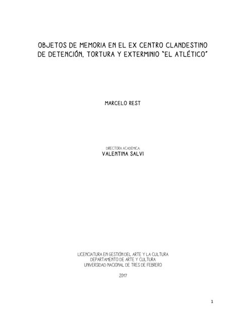 Objetosdememoriaenelexcentrocland Pdf Argentina
