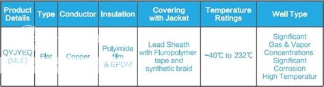 QYJYEQ MLE Motor Lead Extension Cable ESP Cable Product Wanda