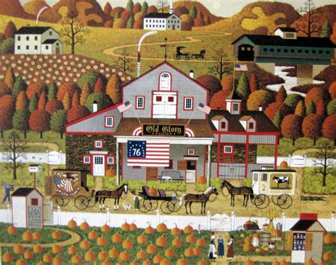 Solve Old Glory Farms Charles Wysocki Jigsaw Puzzle Online With