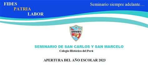 Comunicado Apertura Del A O Escolar Colegio Seminario San