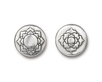 Tierracast Antique Silver Plated Lotus Bead Mm