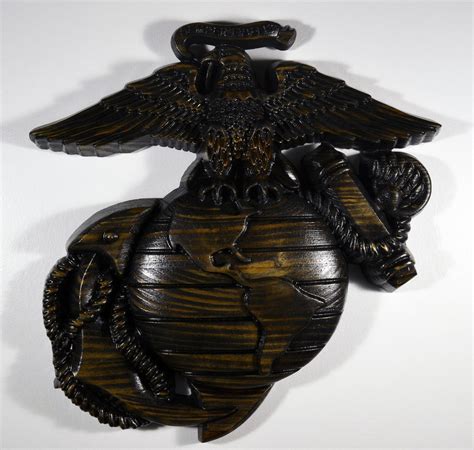 USMC Eagle Globe Anchor Black, Marine Corps, EGA, Military Plaque - Etsy