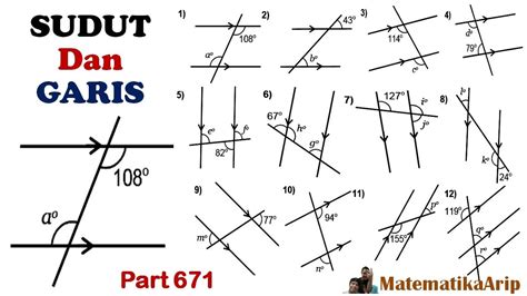 Geometri Sudut Dan Garis Sudut Sehadap Bertolak Belakang Dalam