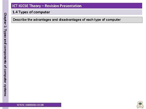 Ict Igcse Theory Revision Presentation Chapter Types