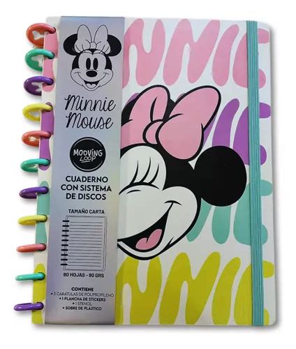 Cuaderno Inteligente Mooving Loop Minnie Mouse A Discos Cuotas Sin