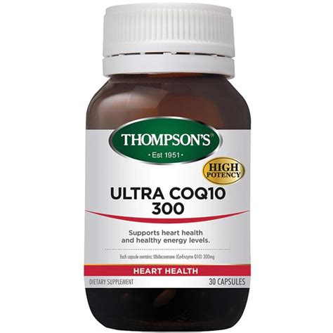 Thompsons Ultra Coq10 300mg 30 Capsules Nz