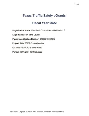 Fillable Online Fort Bend County Pct Constable S Officesugar Land Tx