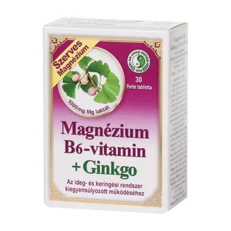 Magnezij Vitamin B6 Ginko 30 Tableta Kucazdravlja Hr