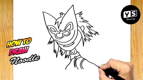 How To Draw Noodle From Gorillaz Youtube