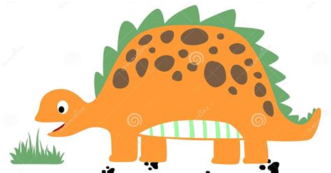 Orange Dinosaur Cartoon Character - Goimages Zone